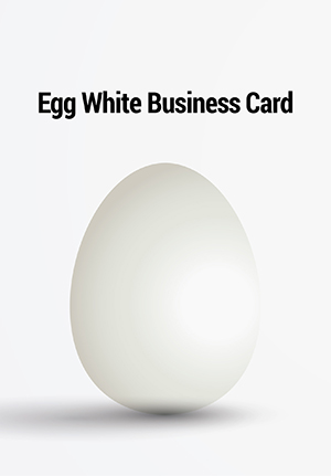 Egg White Business Cards (400 gsm)